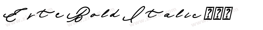 Erte Bold Italic字体转换